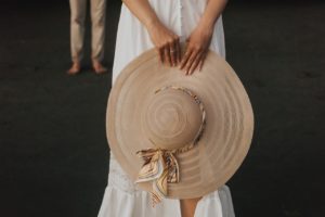 Woman with hat